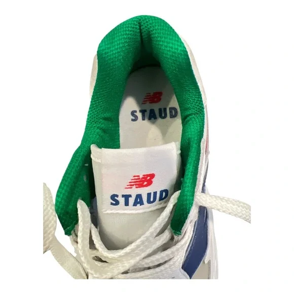New Balance x STAUD Sneakers 57/40 Men's Size 7 White Translucent Upper Leather - Picture 11 of 14